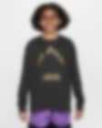 Low Resolution Los Angeles Lakers 2023/24 City Edition Nike NBA Max90-T-shirt med lange ærmer til større børn (drenge)