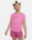 Low Resolution Koszulka treningowa z krótkim rękawem dla dużych dzieci (dziewcząt) Nike One