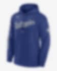 Men's Los Angeles Dodgers Nike Royal Reflection Fleece Pullover Hoodie