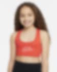 Low Resolution Αθλητικός στηθόδεσμος Nike Dri-FIT Swoosh για μεγάλα κορίτσια