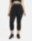 Nike Pro Crop-Leggings mit mittelhohem Bund für Damen (große Größe)