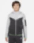 Low Resolution Nike Sportswear Tech Fleece hettejakke med hel glidelås til store barn (gutt)
