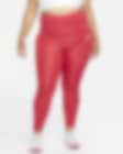 Low Resolution Nike Air Dri-FIT Women's Fold-Over Waist 7/8 Running Leggings (Plus Size)
