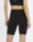 Nike One Women's Mid-Rise 18cm (approx.) Bike Shorts Size Large (Black)