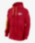 Low Resolution Kansas City Chiefs Sideline Team Issue Club Men's Nike NFL Pullover Hoodie