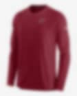 Lids Arizona Cardinals Nike Sideline Lockup Performance Long Sleeve T-Shirt  - Cardinal