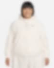 Low Resolution Sudadera con gorro de cierre completo de tejido Fleece oversized para mujer (talla grande) Nike Therma-FIT One
