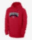 Low Resolution Ohio State Club Fleece Big Kids' (Boys') Nike College Pullover Hoodie