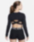 Low Resolution Nike Pro Dri-FIT Women's Cropped Long-Sleeve Top