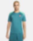 Low Resolution Męska dzianinowa koszulka piłkarska z krótkim rękawem Nike Dri-FIT Portugalia Strike