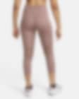 Nike Women's Run Fast Grey Cropped Legging (BV0038-056) Sizes S & XL - NWT