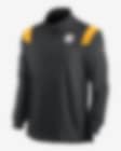 Steelers Men's Nike Mediumweight Coach Bomber Jacket - L