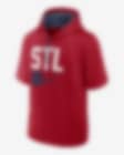 Low Resolution Sudadera con gorro sin cierre de manga corta Nike de la MLB para hombre St. Louis Cardinals Tri Code Lockup