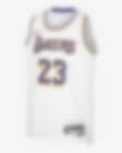 Low Resolution LeBron James Los Angeles Lakers Icon Edition 2022/23 Nike Dri-FIT NBA Swingman mez nagyobb gyerekeknek