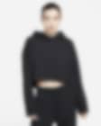 Low Resolution Sudadera con gorro cropped de tejido Fleece para mujer Nike Yoga Luxe