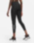 Low Resolution Nike Dri-FIT One 7/8-Tights mit mittelhohem Bund und Grafik für Damen