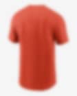 Klew MLB Men's Baltimore Orioles Big Graphics Pocket Logo Tee T-Shirt, Orange Medium