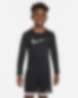 Low Resolution Tričko s dlouhým rukávem Nike Pro Warm pro větší děti (chlapce)