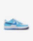 Nike Air Force 1 LV8 2 Big Kids' Shoes Black-Persian Violet-Pollen