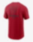Washington Nationals Large Logo Back Stack Men's Nike MLB T-Shirt. Nike.com