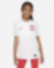 Low Resolution Koszulka piłkarska z krótkim rękawem dla dużych dzieci Nike Dri-FIT Polska 2022/23 (wersja domowa)