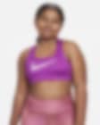 Low Resolution Nike Swoosh Big Kids' (Girls') Reversible Sports Bra (Extended Size)