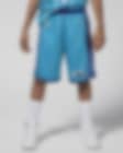 Low Resolution Calções NBA Swingman Jordan Dri-FIT Charlotte Hornets 2023/24 Hardwood Classics Júnior (Rapaz)