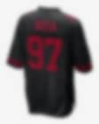 Spieltrikot Nick Bosa San Francisco 49ers # 97 Herren-Rugbytrikot American Football-Spieleruniformen