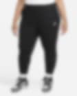 Low Resolution Nike Sportswear Club Fleece Joggingbroek met halfhoge taille voor dames (Plus Size)