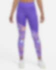Low Resolution Nike Dri-FIT Retro Run 7/8-Lauf-Leggings mit halbhohem Bund und Taschen für Damen