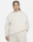 Low Resolution Nike Sportswear Phoenix Fleece Bol Kesimli Sıfır Yaka Kadın Sweatshirt'ü (Büyük Beden)