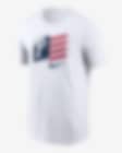 Men's Atlanta Braves Nike White Americana Flag T-Shirt