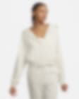 Low Resolution Γυναικεία μπλούζα με κουκούλα και φερμουάρ σε όλο το μήκος από ύφασμα French Terry Nike Sportswear Chill Terry