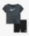 Low Resolution Nike Dri-FIT Veneer Baby (12-24M) Bike Shorts Set