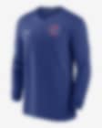 Chicago Cubs Authentic Collection Game Time Men's Nike Dri-FIT MLB 1/2-Zip  Long-Sleeve Top