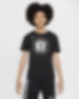 Low Resolution Brooklyn Nets Essential Nike NBA emblémás póló nagyobb gyerekeknek (fiúknak)