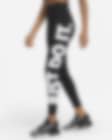 IetpShops - VETEMENTS Printed T - shirt, Leggings stampati a vita alta Nike  Sportswear Ragazza Nero