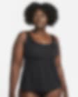 Low Resolution Tankini con cuello en forma de U para mujer Nike Essential (talla grande)