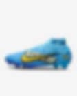 Low Resolution Chuteiras de futebol de cano alto para terreno firme Nike Zoom Mercurial Superfly 9 Elite KM FG
