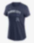  MLB Kansas City Royals Wordmark T-Shirt, Navy, Medium