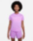 Low Resolution Nike One Older Kids' (Girls') Dri-FIT Short-Sleeve Training Top