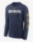 Low Resolution Milwaukee Brewers Repeater Men's Nike MLB Long-Sleeve T-Shirt