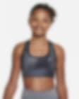 Low Resolution Vändbar sport-BH Nike Swoosh för ungdom (tjejer)