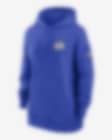 Nike Women's Sideline Club (NFL Los Angeles Rams) Pullover Hoodie in Blue, Size: Medium | 00MW4NP95-E7V