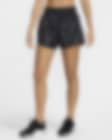Low Resolution Shorts Dri-FIT estampados de tiro alto de 8 cm con forro de ropa interior para mujer Nike One