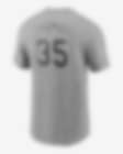 Men's Nike Frank Thomas Black Chicago White Sox Cooperstown Collection Name  & Number T-Shirt