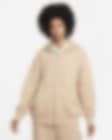 Low Resolution Nike Sportswear Phoenix Fleece hosszú cipzáras, nagyméretű, női kapucnis pulóver