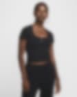 Low Resolution Top a manica corta con collo squadrato Nike Sportswear Chill Knit – Donna