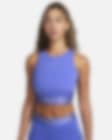 Nike women's pro hot sale intertwist crop tank top