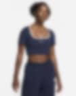 Low Resolution Nike Sportswear cropped T-shirt met vierkante hals voor dames